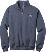CT Bobcats NuBlend 1/4-Zip Cadet Collar Sweatshirt