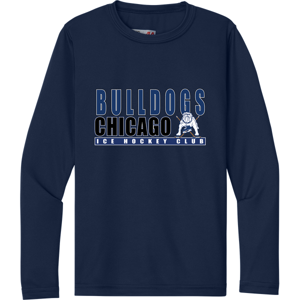 Chicago Bulldogs Youth Cooling Performance Long Sleeve Tee