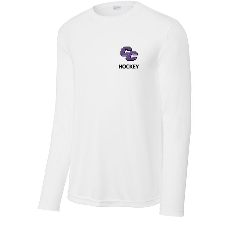 Curry College (Bleed Purple Hockey) Youth Long Sleeve PosiCharge Competitor Tee