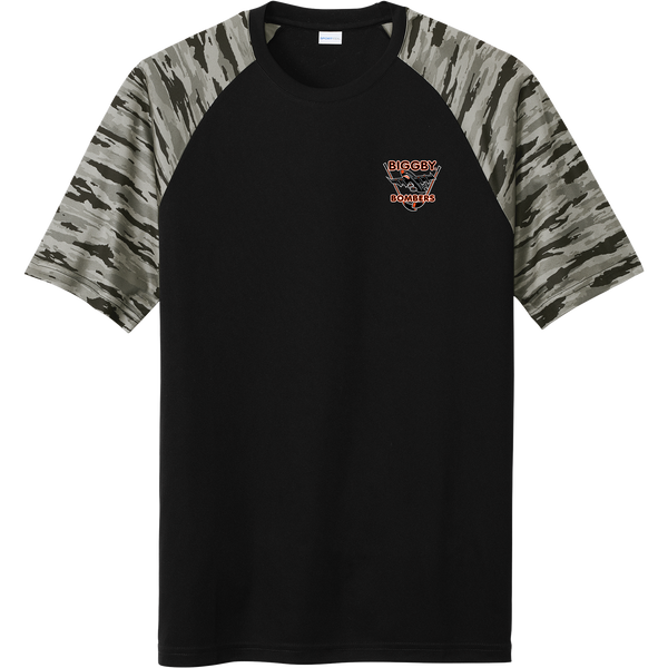 Biggby Bombers Drift Camo Colorblock Tee