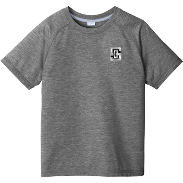 Gregory Schaefer Youth PosiCharge Tri-Blend Wicking Raglan Tee
